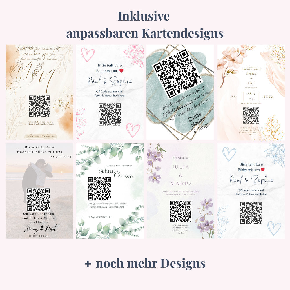 Hochzeits-Galerie inkl. QR-Code
